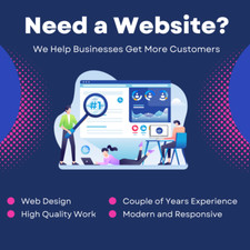 CUSTOM WEBSITE DESIGN - Professional Modern and Responsive Website