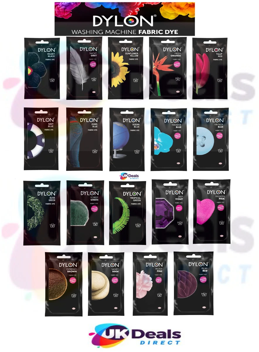 Buy Fabric Dye Dylon Hand Dye 50g Sachet Full Range Of 19