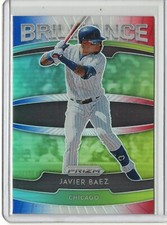2020 PANINI PRIZM BASEBALL RED WHITE BLUE PRIZM JAVIER BAEZ BRILLIANCE CUBS
