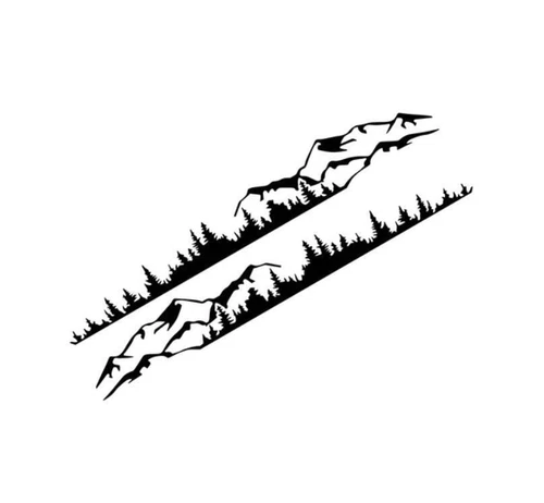 Graphics Forest Mountain Car Side Stickers For All Models Vinyl Decals Custom - Bild 3 von 9