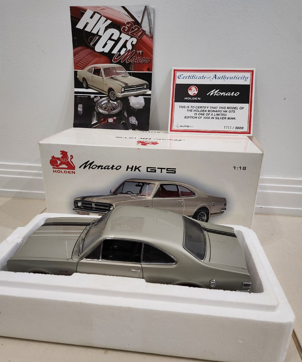 1968 HK Silver Mink Monaro GTS 327 With BLACK TRIM. 1:18 1968 HK Silver Mink Monaro GTS 327 With BLACK TRIM. 1:18