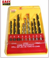 Kombibohrersatz Metallbohrer Steinbohrer Holzbohrer 5 6 8 Mm Set 9Tlg.