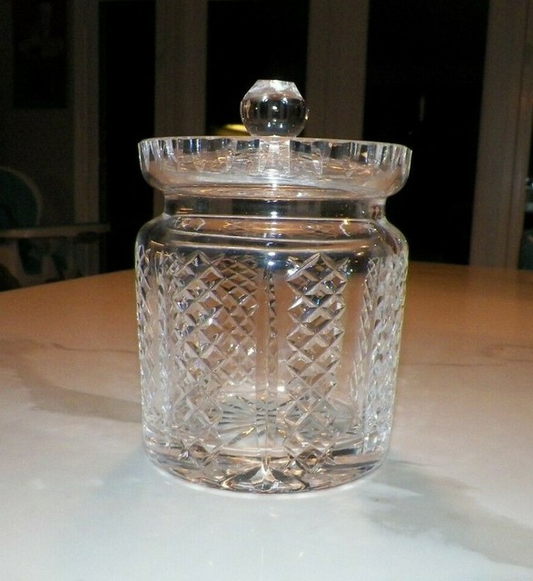 WATERFORD CRYSTAL BISCUIT JAR WITH LID 6" TALL eBay