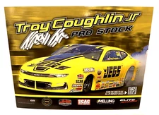 2025 TROY COUGHLIN JR JEG'S IN CAR NHRA PRO STOCK CAMARO DRAG RACING POSTCARD
