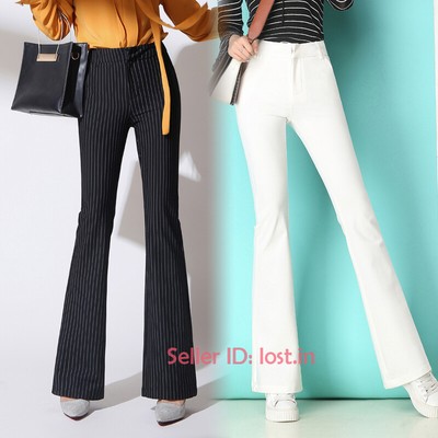 bootcut cotton pants