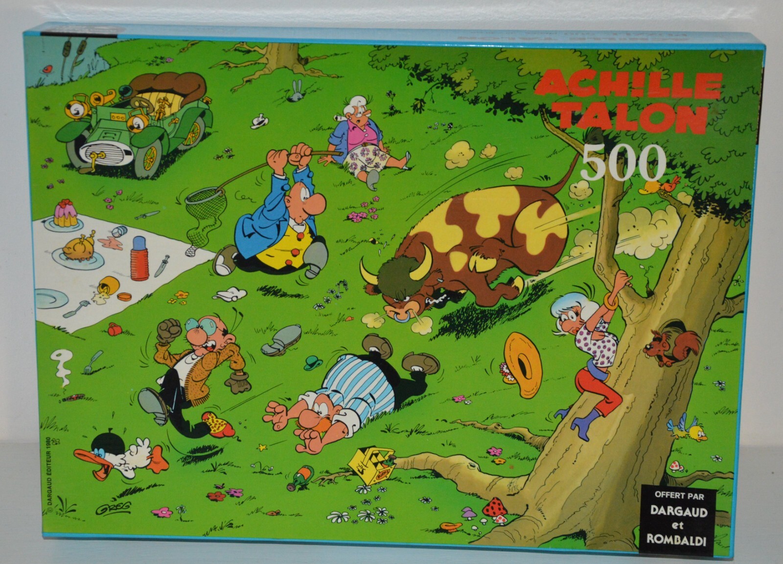 Puzzle Vintage Achille Talon 500 Pièces Dargaud Rombaldi 1980 Idée Cadeau Bédéphile