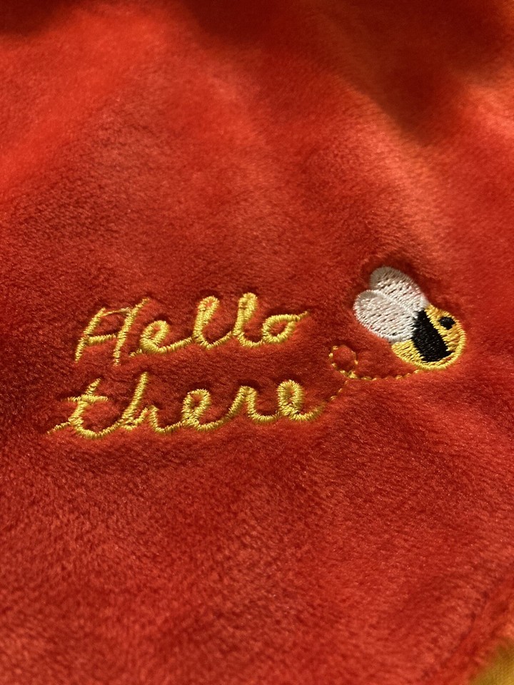 Disney Baby Winnie the Pooh Red Yellow Plush Security Blanket Lovey