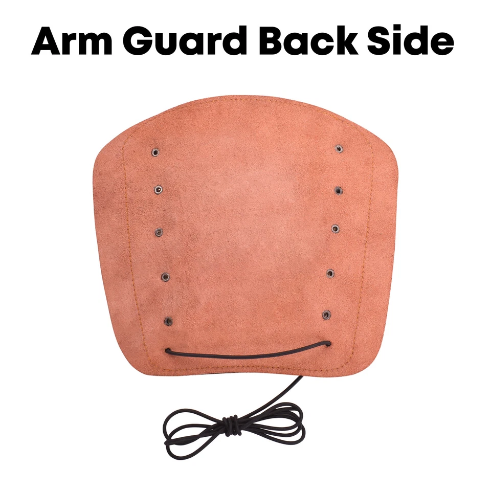 Traditional Leather Archery Arm Guard Forearm Protection for Hunting - Image 3 of 3