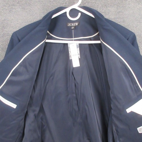 Blazer J Crew donna 20 più blu Carreman monopetto colletto intagliato con etichetta - Foto 7 di 15