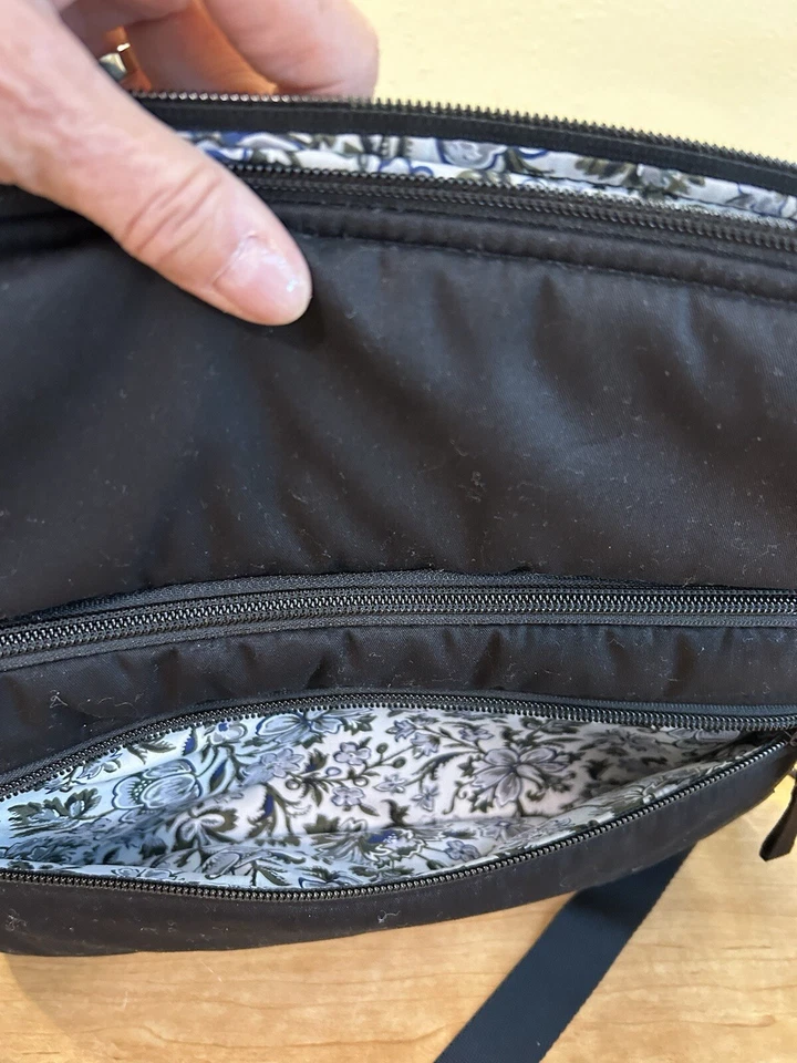 Vera Bradley Black Utility Crossbody Bag - Image 4 of 4