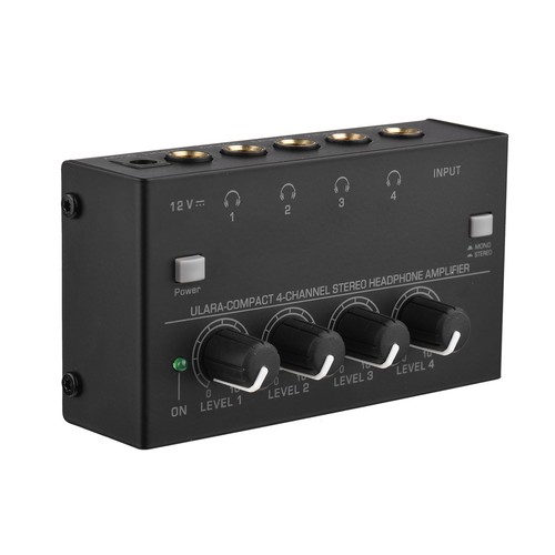 Ultra-Compact 4 Channels Headphone Amplifier Audio Amp Mono Stereo Switch Y6D7 - Picture 6 of 8