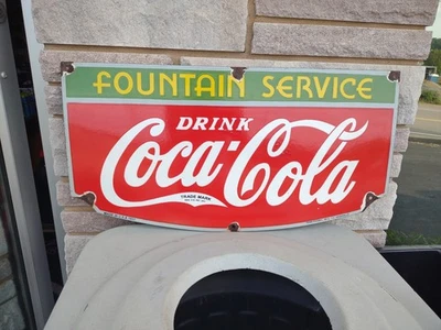 Large Vintage Coca Cola Sign In Collectible Coca-Cola Advertising