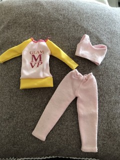 Barbie/Clone Vintage Leggings und Bustier/ Hell Rosa￼ und Longpulli Glam M VP“