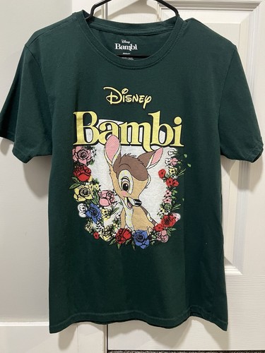 Official Disney T-shirt | Bambi movie (1942) | Forest Green | Unisex Medium - Picture 1 of 2