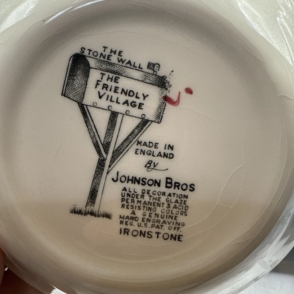 4 Johnson Brothers Friendly Village Sugar Maples 5" Fruit Bowls - Image 2 of 3