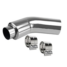 Diesel Exhaust Tips 4 Inlet 5 Outlet 23 Long Chrome Exhaust Pipe Elbow Diesel Exhaust Tips 4 Inlet 5 Outlet 23 Long Chrome Exhaust Pipe Elbow