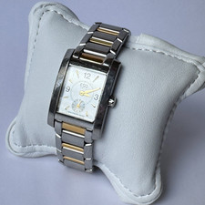 Pre-Owned ESQ Movado Two-Toned Mother of Pearl Swiss Women's Watch NEEDS BATTERY