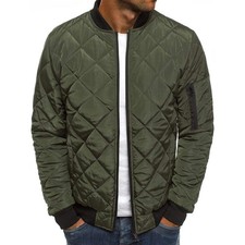 men's polyester bomber jacket casual lightweight zip jacket