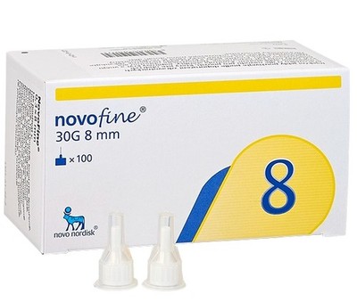 NovoFine 8 Kanülen 0,30x8 mm 100 ST DIAPR