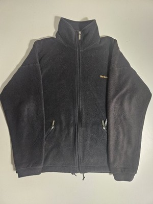 Barbour Fleecejacke M Medium schwarz Polartec MADE IN ENGLAND Etikett A293 