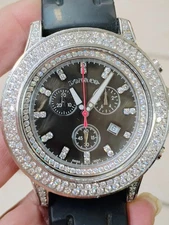 Don & Co. Swiss Chrono Ref. JRDC-11  MOP Diamond Dial And Bezel 6ctw 50mm Watch