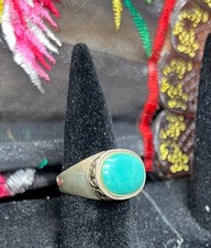 Vintage 925 sterling silver Turquoise Stone Ring Size 5.75