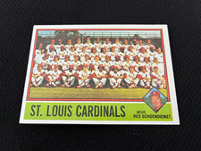 1976 ST LOUIS CARDINALS TOPPS TEAM UNMARKED LOU BROCK , NRMT #581 BASEBALL CARD