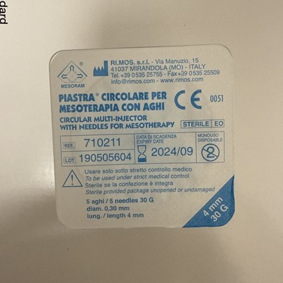 Mesoram Circular 5 Mesotherapy Needle Multi Injectors 4 mm, 30G