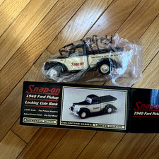 Snap-On 1940 Ford Pickup locking coin bank limited edition 1/25 scale