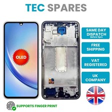 Samsung Galaxy A34 SM-A346 5G OLED LCD Display Touch Screen Digitizer With Frame