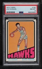1972-73 Topps Lou Hudson #130 PSA 8 HOF sq1