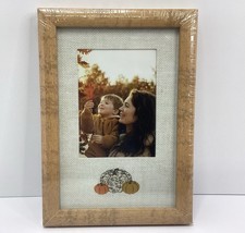 Wooden Falling Leaves Picture Frame 3x4 w/ Mat, 4x6 w/out 