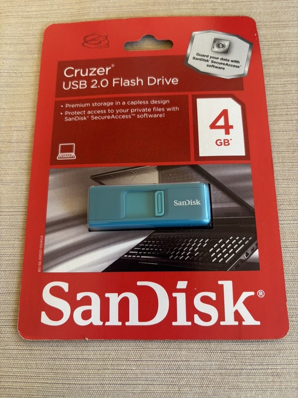 SanDisk Cruzer Micro 4GB USB 2.0 Flash Drive New Sealed