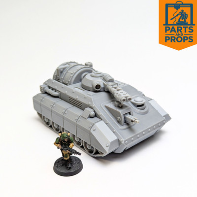 Grimdark Imperial Flame Hell Tank für 28mm Scifi Wargaming