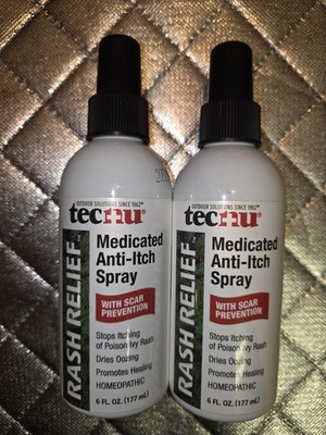 Tecnu Rash Relief Spray Medicated Anti-Itch 6 Fl Oz Lot Of 2