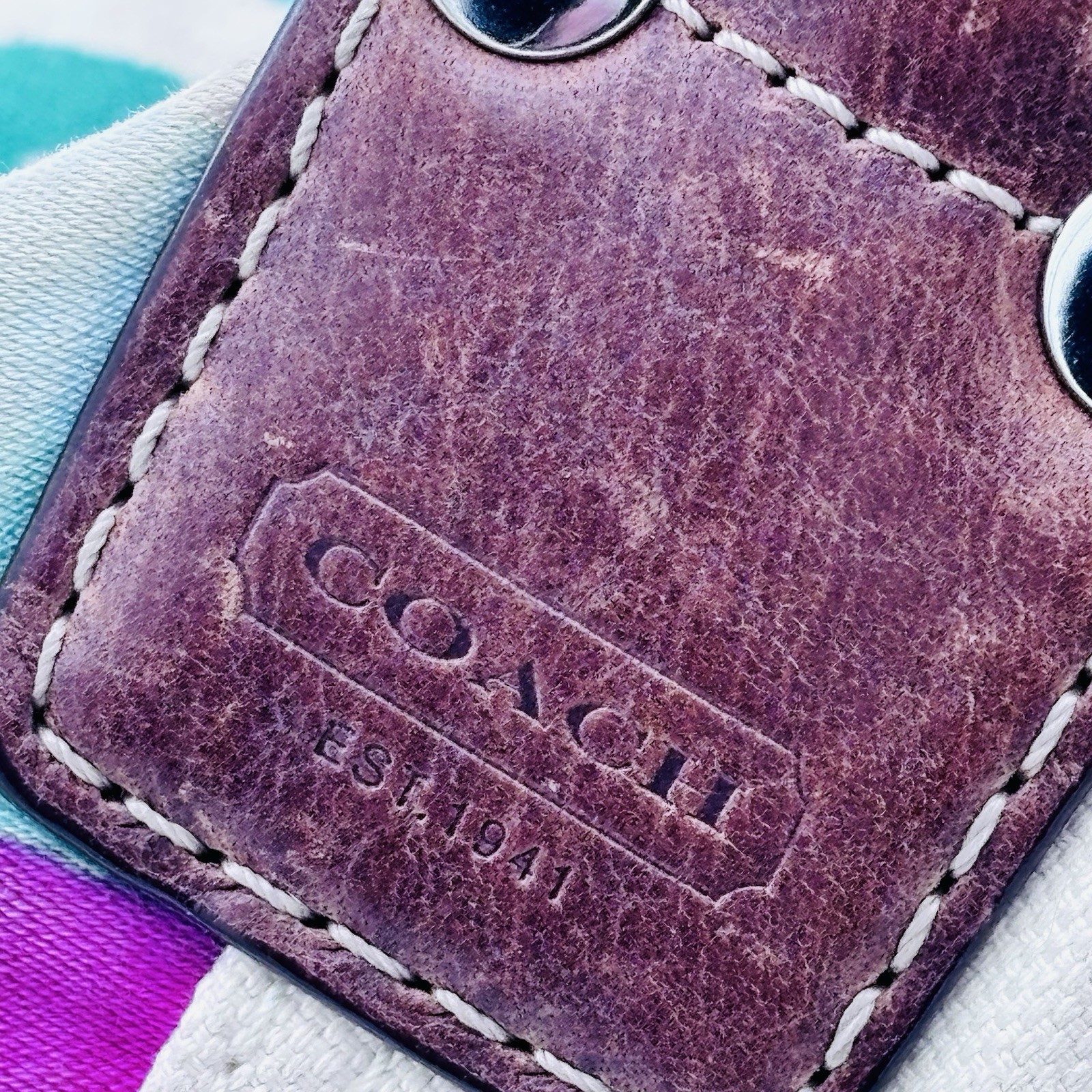 Coach Hampton Patchwork Multicolor Y2K Patchwork … - image 10