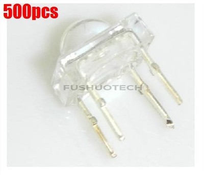 500Pcs White Led Light Bulb Super Flux 5Mm Piranha Ic New ef #jd