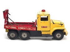 Vintage TN Toys Nomura Japan Tin National Cement Mixer Friction Truck