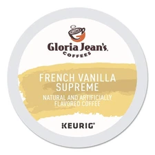 Gloria Jean's Coffees, French Vanilla Supreme K-Cup Portion Pack for Keurig