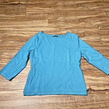 Pullover 3/4 Arm, türkis, Größe 42