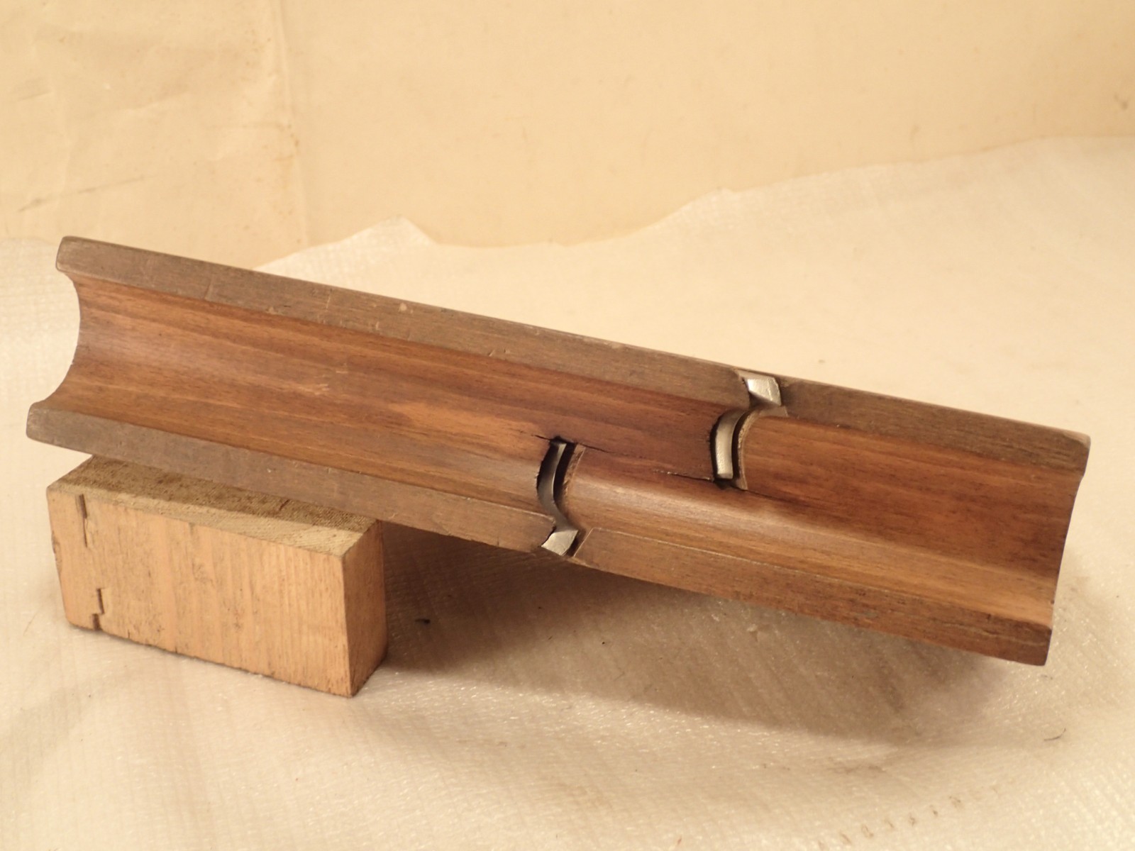 Antique OWASCO TOOL CO. (AUBURN) No. 318 Two-Iron 1.25" Nosing Molding Plane