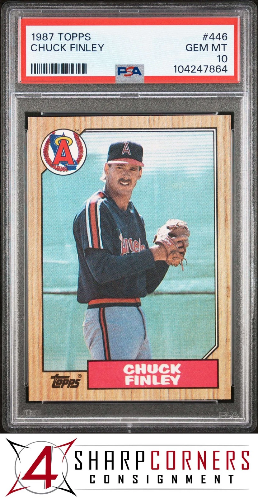 Chuck Finley trading card