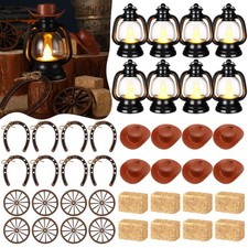 60 Pcs Cowboy Theme Party Decoration Western Party Decor Rodeo Table Centerpi...