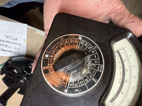 Multimetro vintage Siemens & Halske MULTIZET 1930 funzionante 1,5 - 600VDC e AC #S2 - Foto 6 di 10