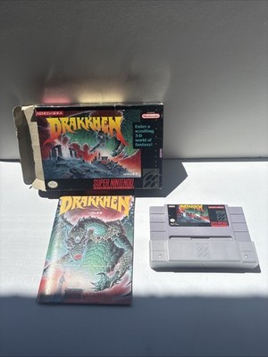 Drakkhen Super Nintendo SNES Video Game Complete with Box & Manual VG+