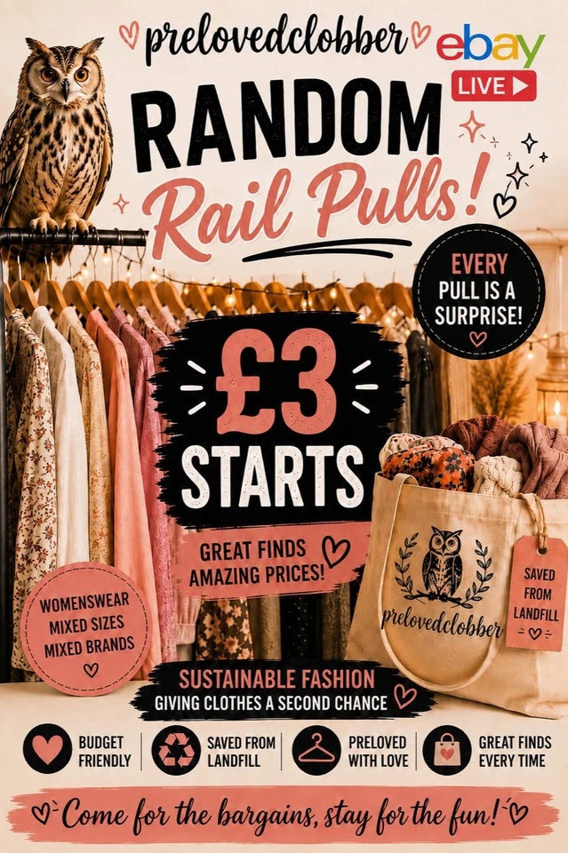 ⚡£3 Starts ⚡Womenswear 👗👕👚Saved From Landfill ♻️♻️