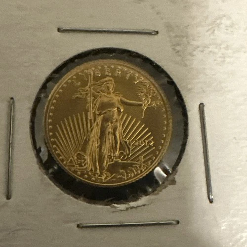 1/10 oz 2012 American Gold Eagle $5 coin BU