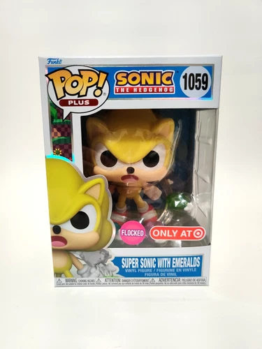Funko Pop! Sonic the Hedgehog Super Sonic with Emeralds (Flocked) Target Excl