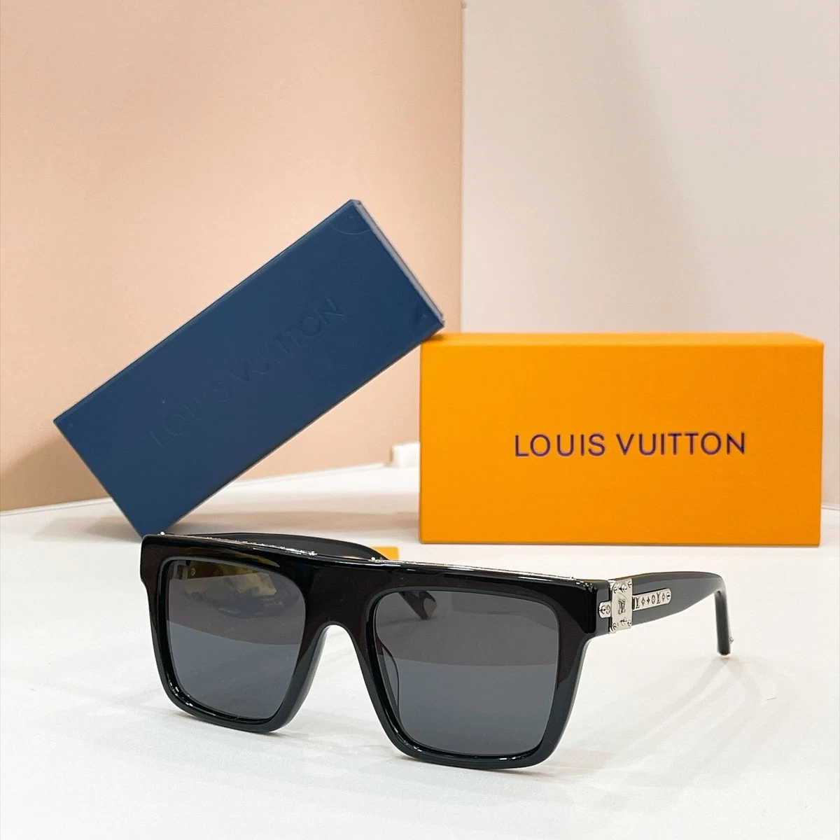 Louis Vuitton Silver Sunglasses for Men for sale | eBay