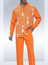 Men's Outfit 2 Piece Set Shirt  Pants Suit PLUS SIZE BIG 3XL